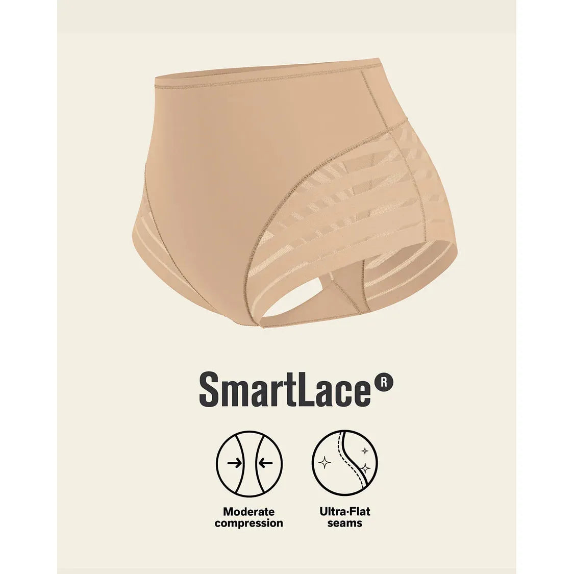 Lace Classic Shaper Panty-LEONISA-1000 Palms