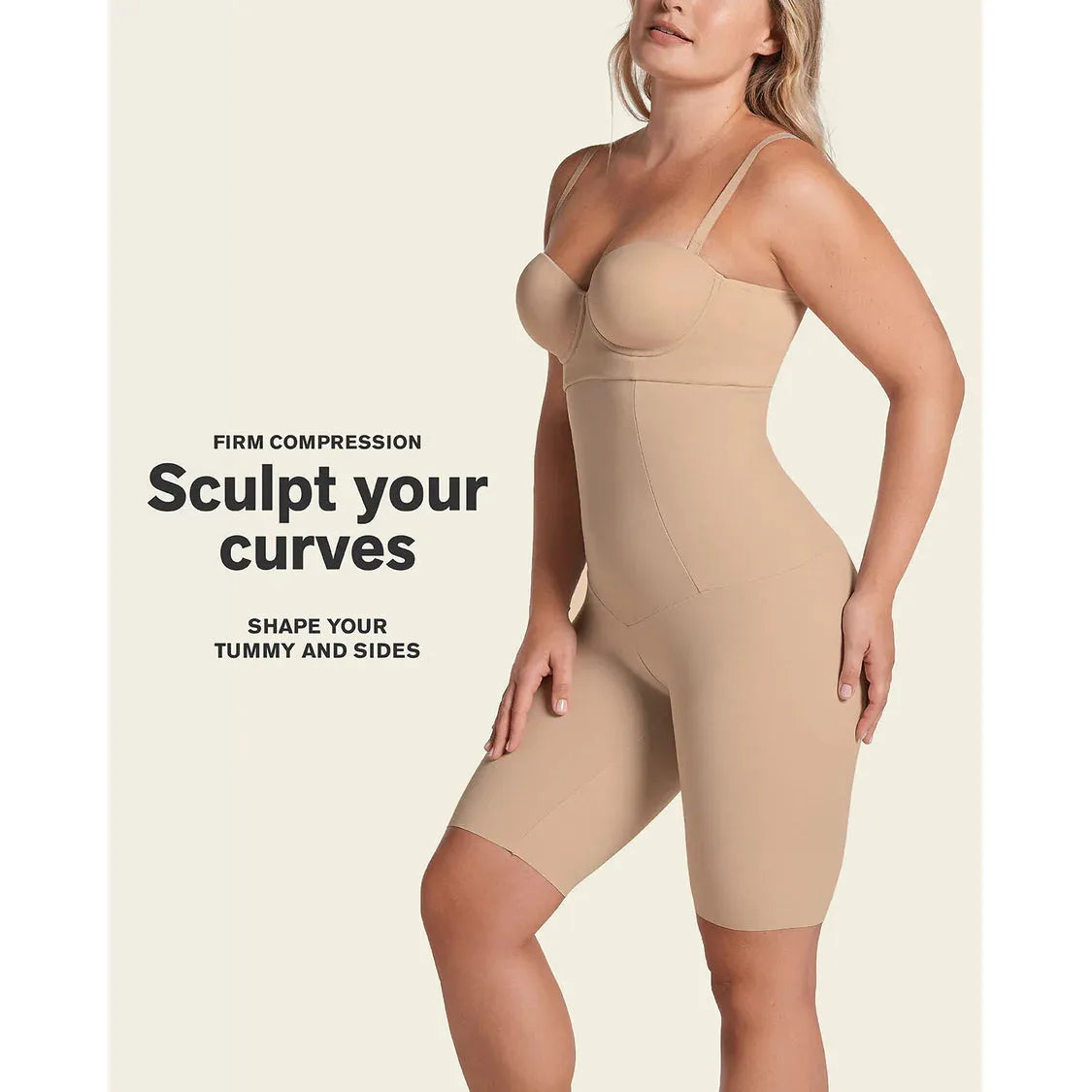 Extra High Waisted Firm Shaper Short-LEONISA-1000 Palms