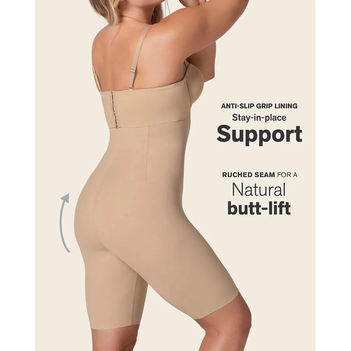 Extra High Waisted Firm Shaper Short-LEONISA-1000 Palms