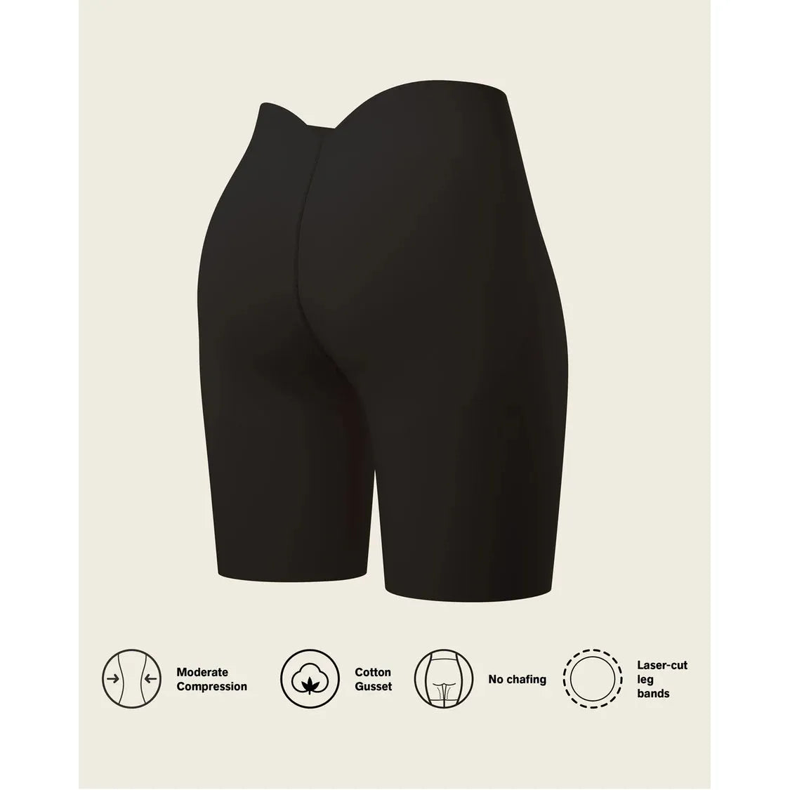 Undetectable Backless Moderate Shaper Short-LEONISA-1000 Palms