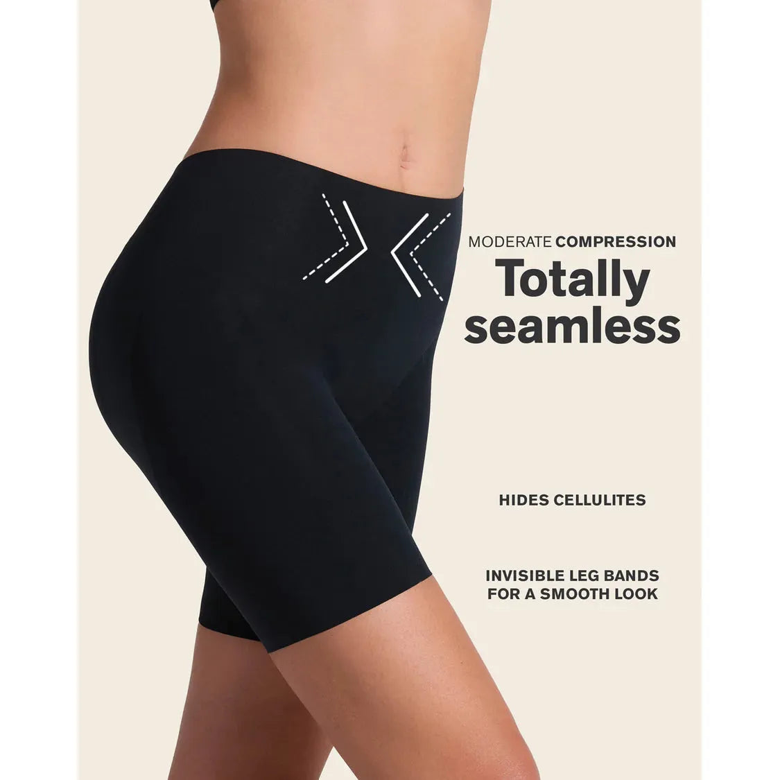 Undetectable Backless Moderate Shaper Short-LEONISA-1000 Palms