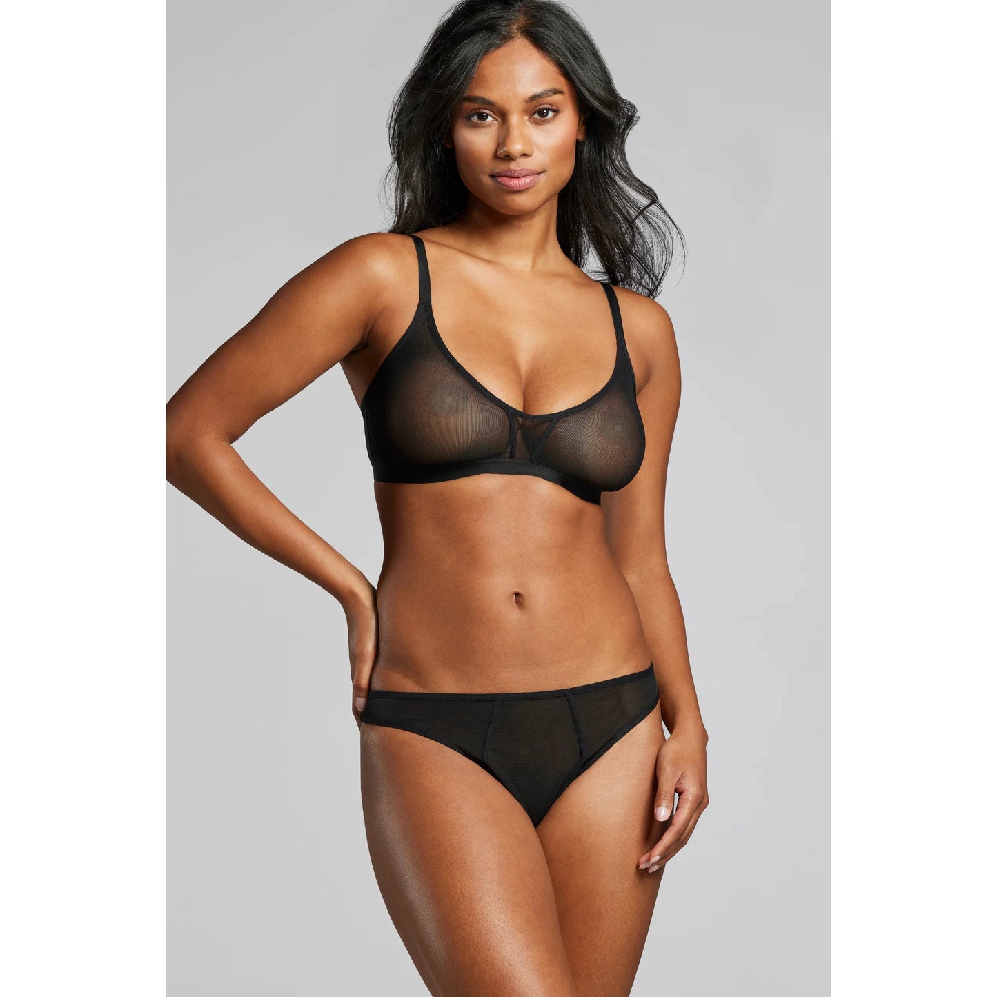 Power Mesh Bra-Siella-1000 Palms