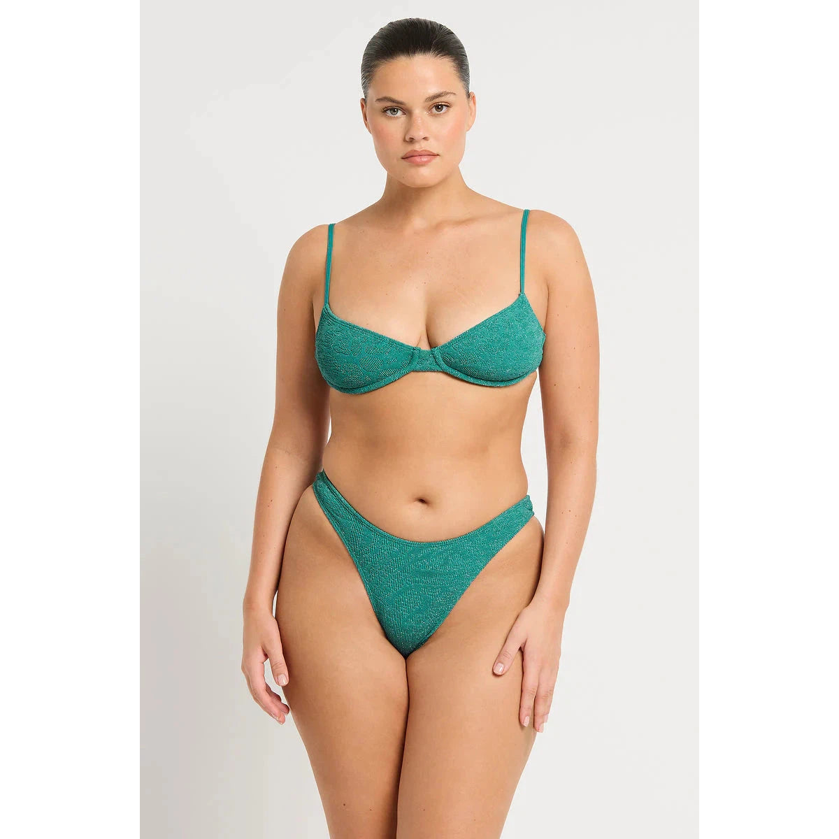 Christy Brief Bottom Teal Lurex-bond-eye-1000 Palms
