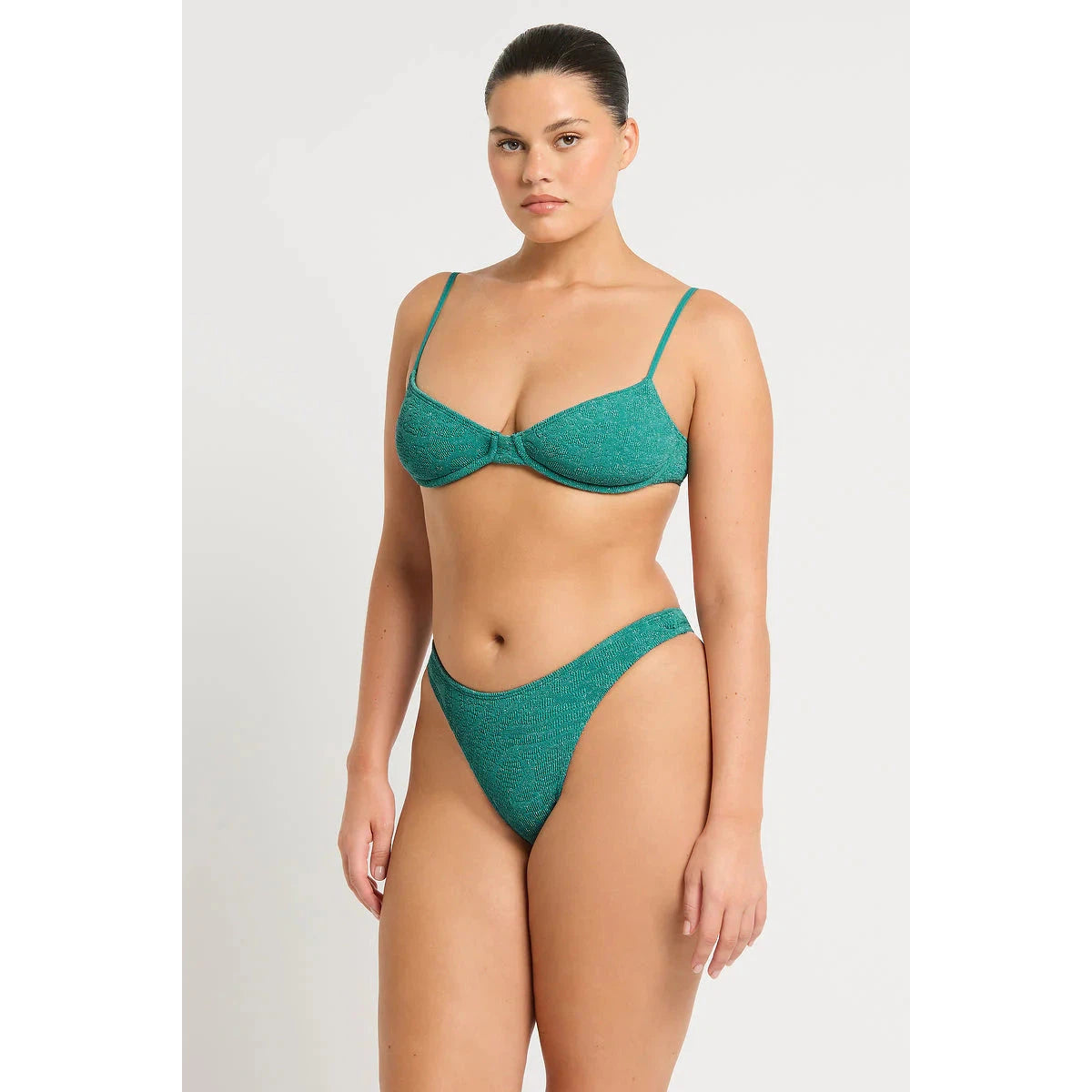 Christy Brief Bottom Teal Lurex-bond-eye-1000 Palms