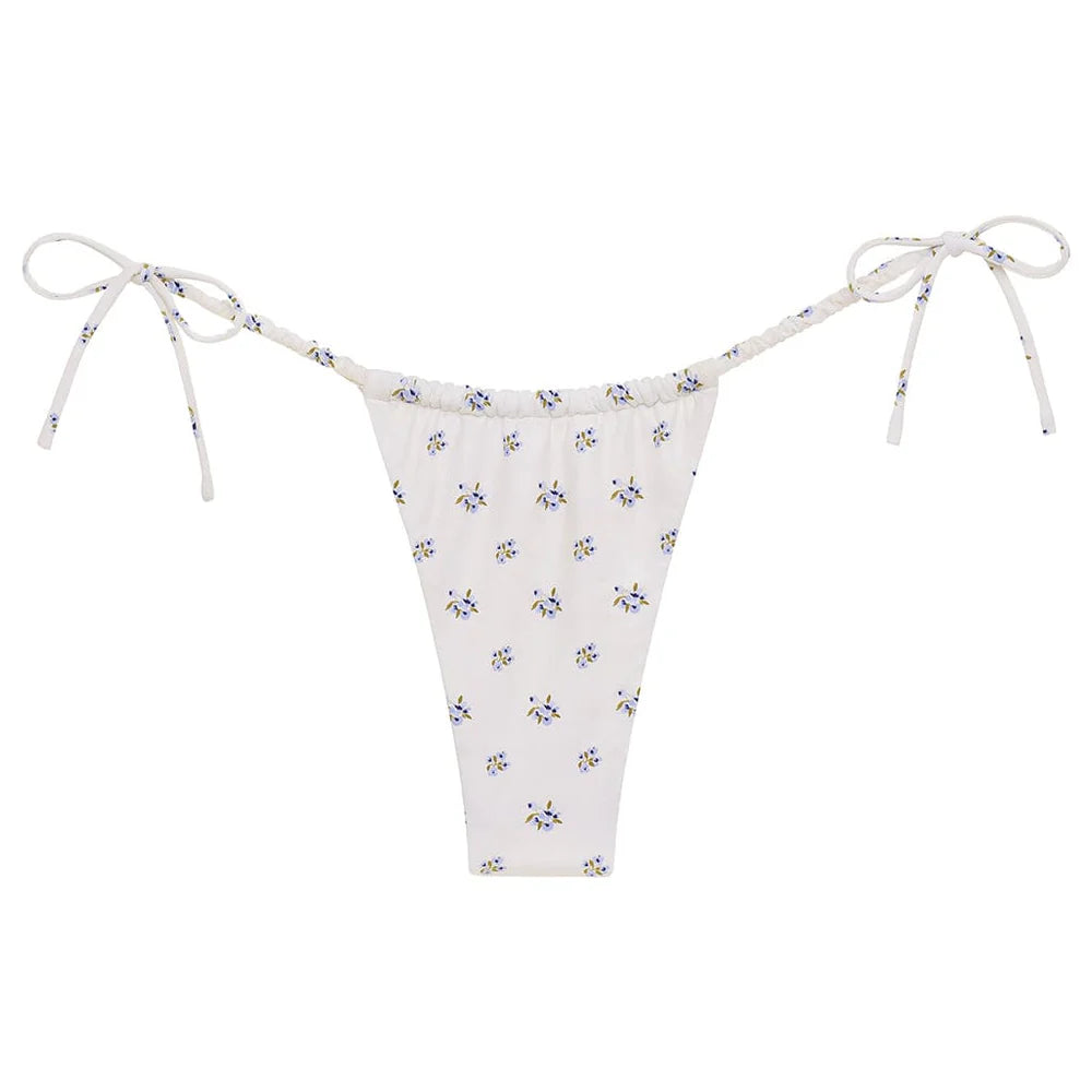 Heidi Floral Brasil Scrunch Bikini Bottom-montce-1000 Palms