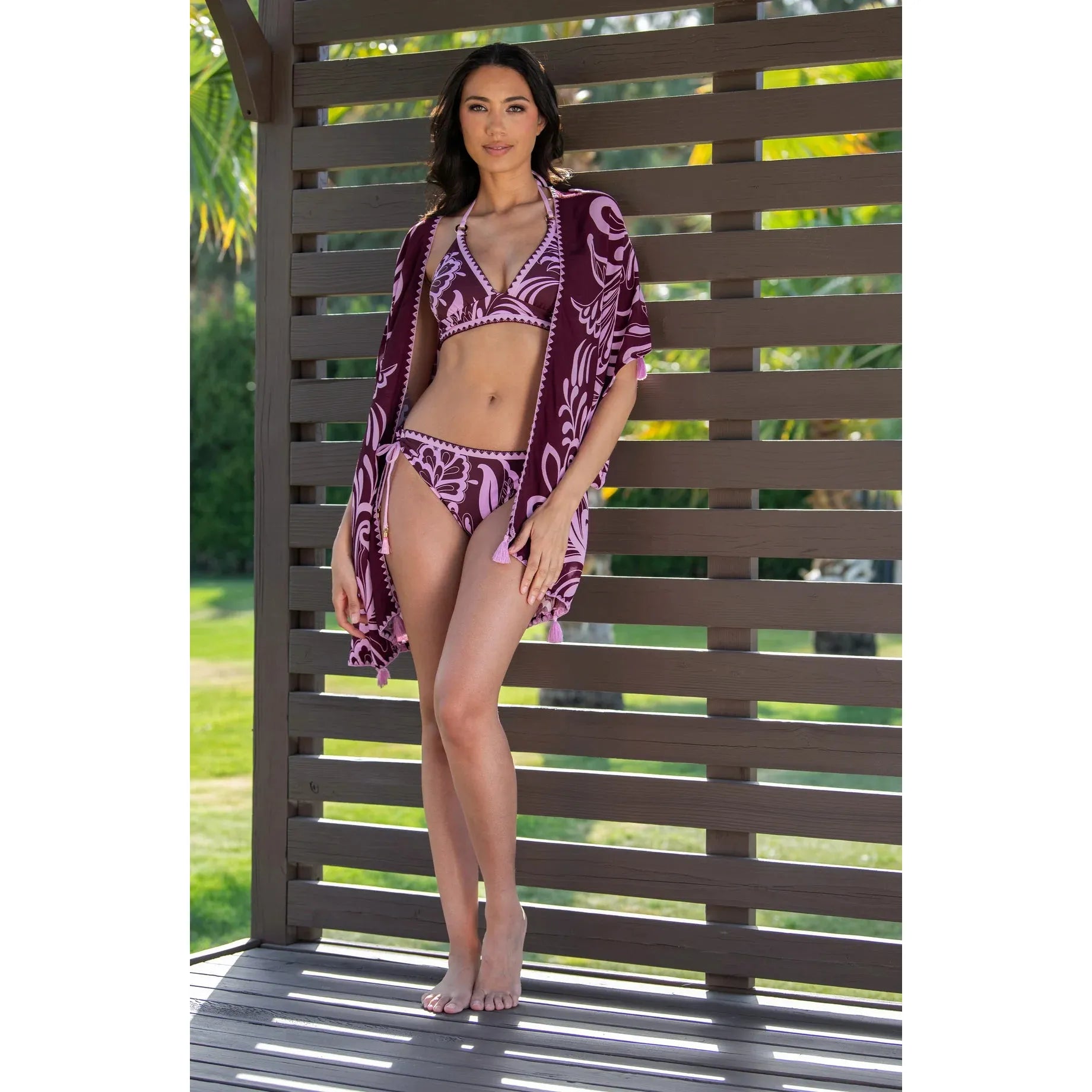 Fiji Soft Band Halter Bra-La Blanca-1000 Palms