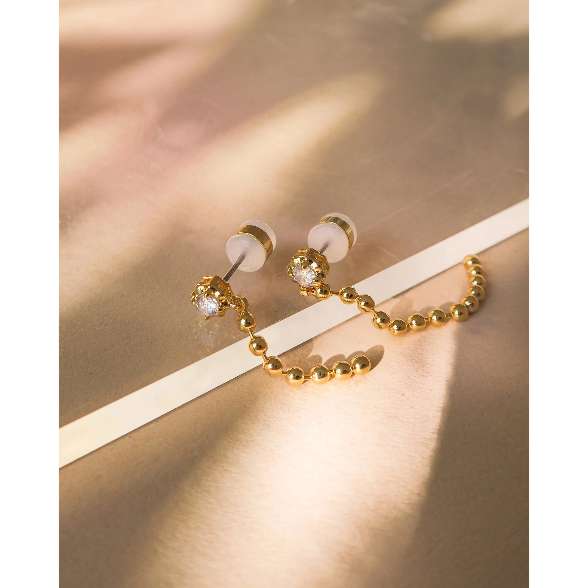 Ball Chain Drop Earring Set-Luv AJ-1000 Palms