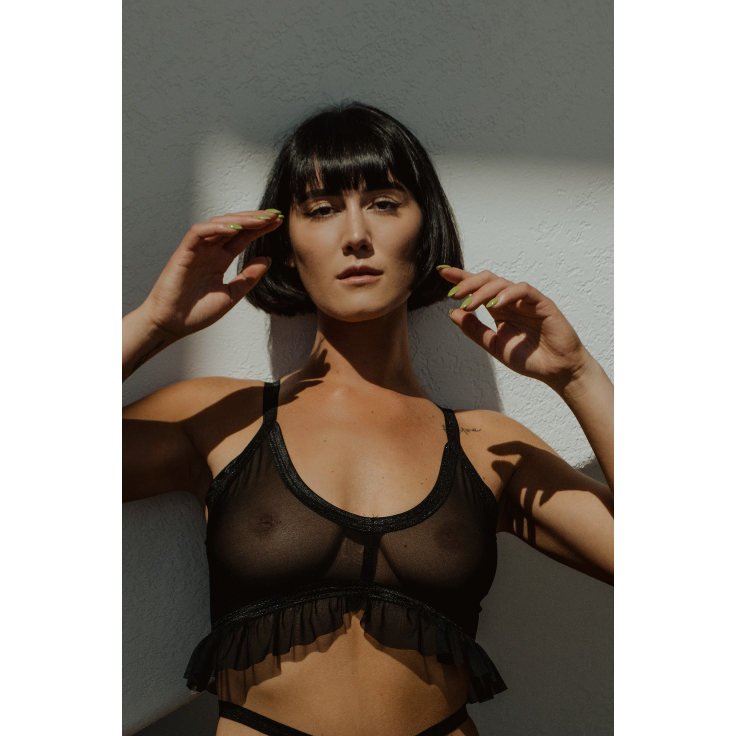 Ruff Cut Bralette-Cantiq-1000 Palms