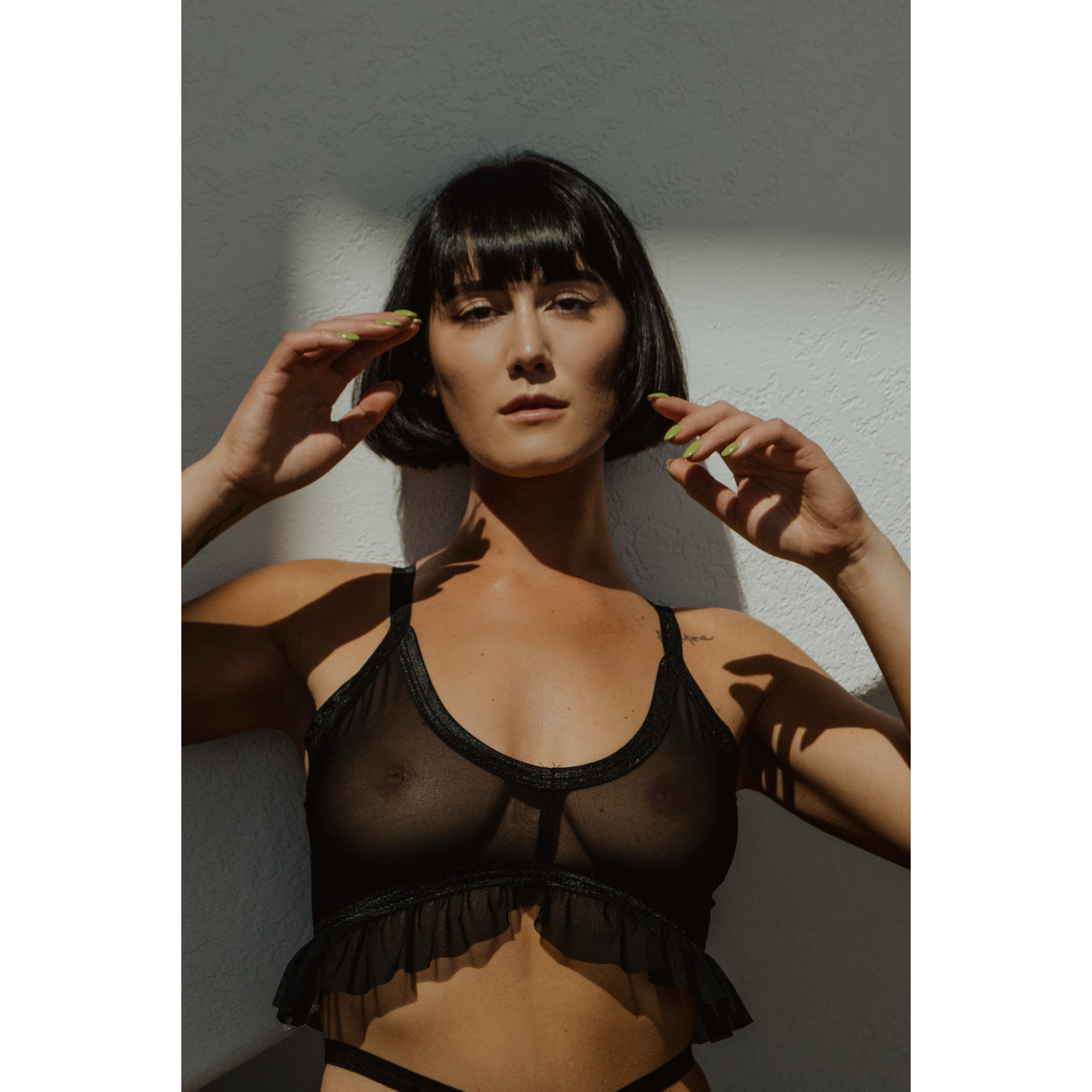 Ruff Cut Bralette-Cantiq-1000 Palms