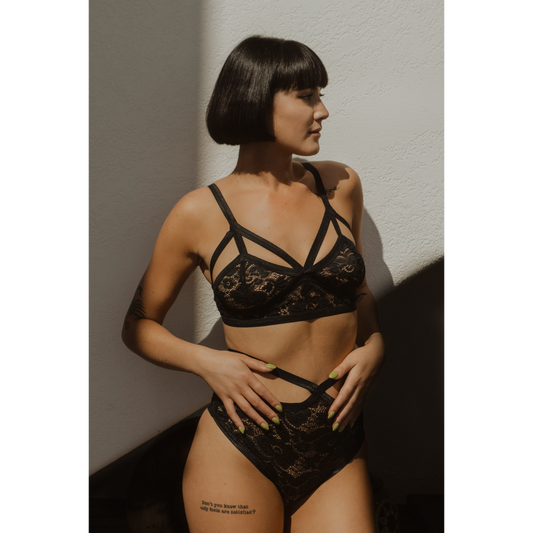 Amor High Waisted Brief-Cantiq-1000 Palms