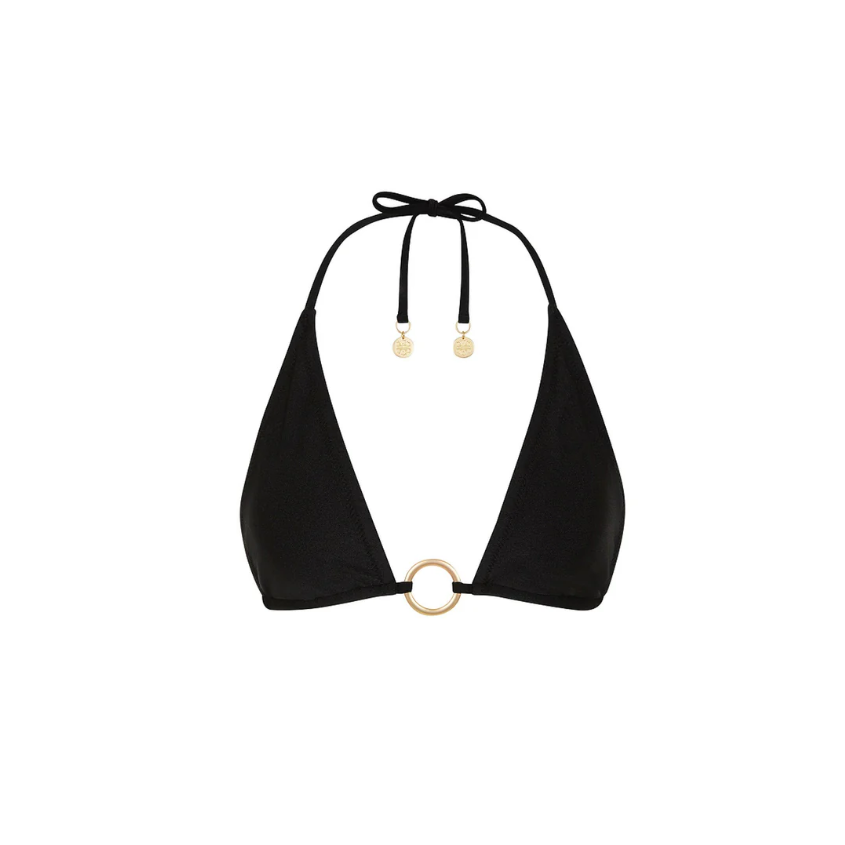 Twilight Black Ring Halter Top-Kulani Kinis-1000 Palms