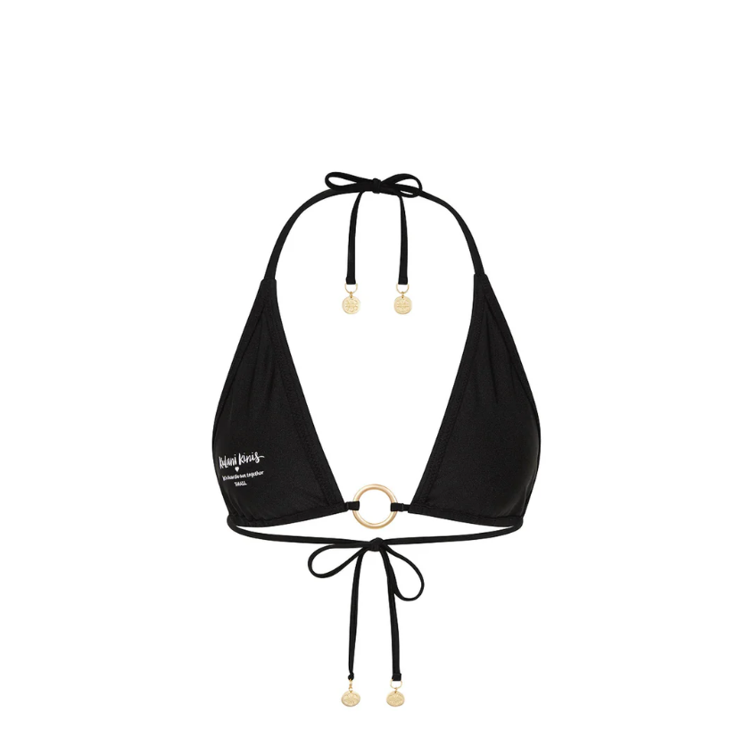 Twilight Black Ring Halter Top-Kulani Kinis-1000 Palms