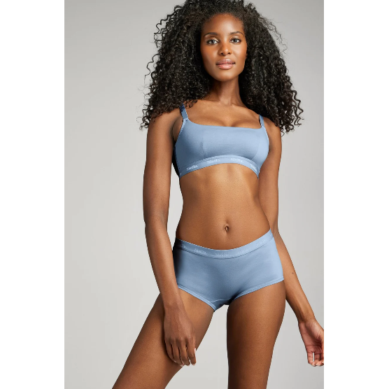 Organic Cotton Scoop Neck Bra-Siella-1000 Palms