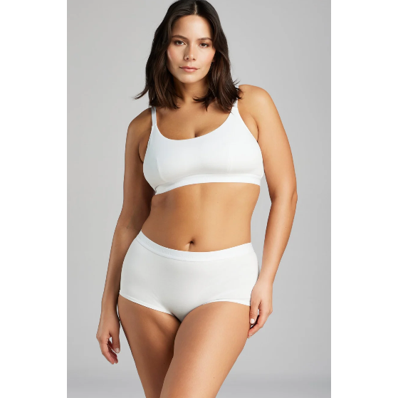 Organic Cotton Scoop Neck Bra-Siella-1000 Palms