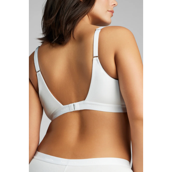 Organic Cotton Scoop Neck Bra-Siella-1000 Palms