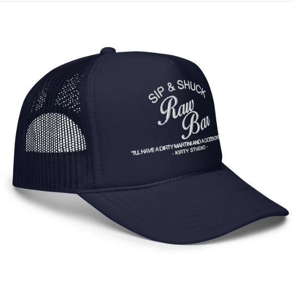 Raw Bar Trucker Hat-Kirty Studio-1000 Palms