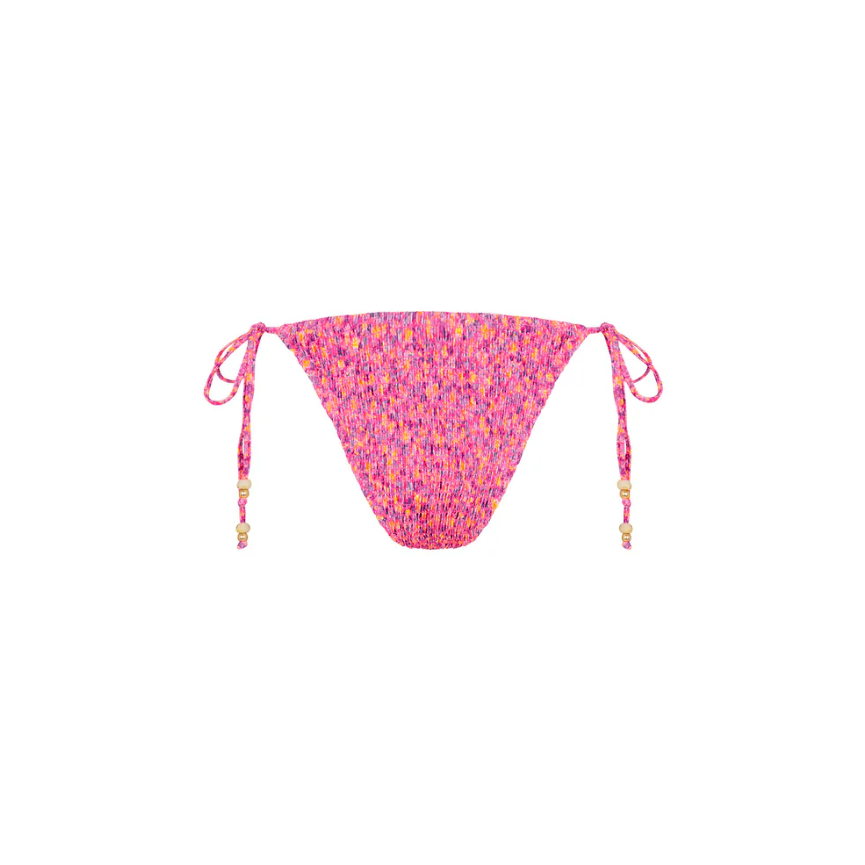 Gelato Bloom Shirred Cheeky Tie Bottom-Kulani Kinis-1000 Palms