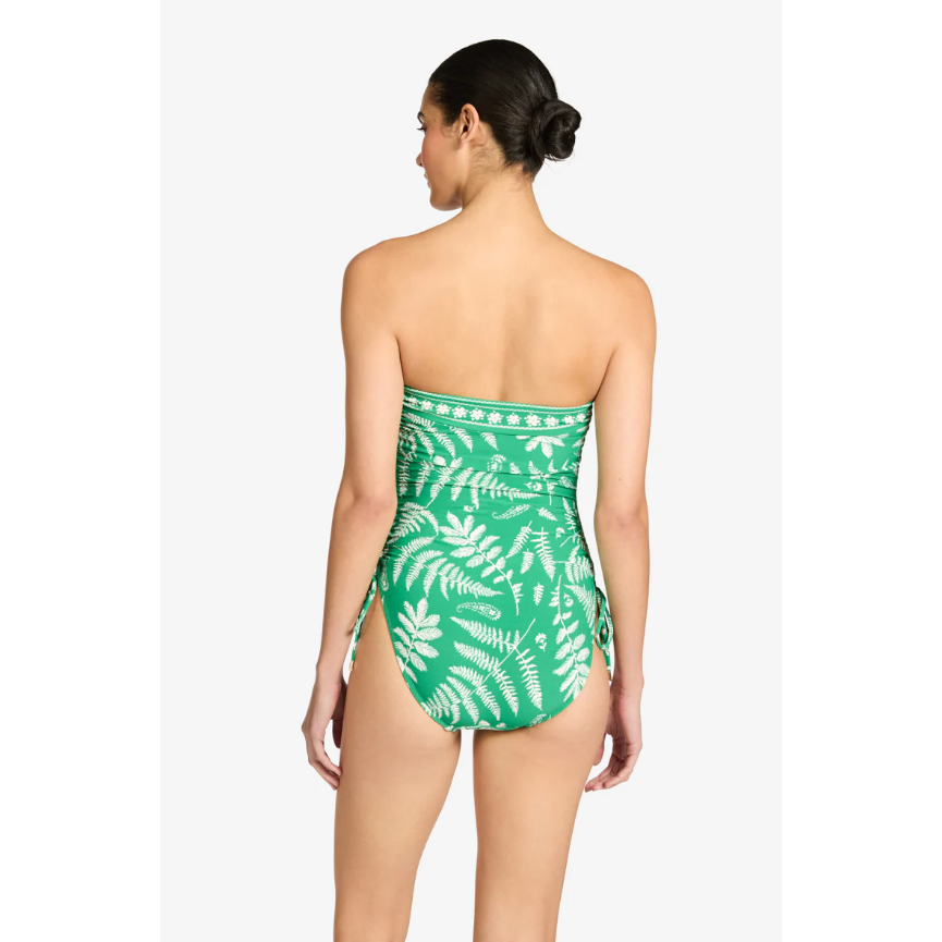 Hailey Bandeau One Piece Emerald-Robin Piccone-1000 Palms