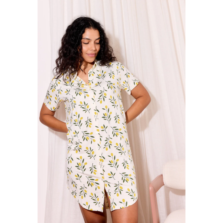Olive Ladies Lounge Dress-Bambi & Birdie-1000 Palms