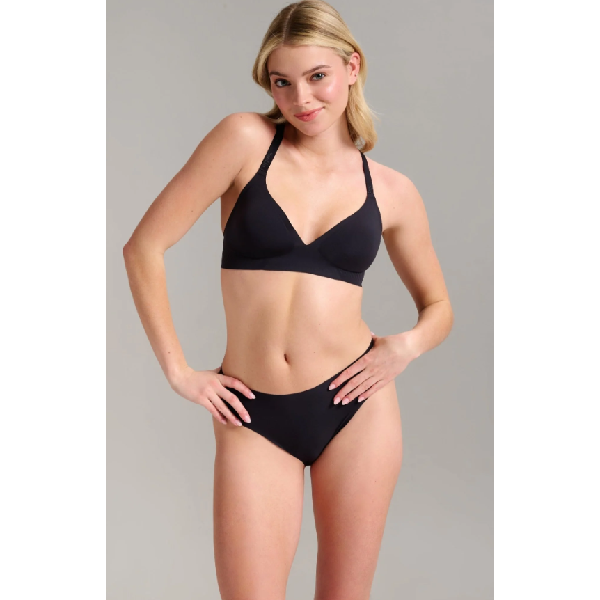 No Show Triangle Seamless Bra-Siella-1000 Palms