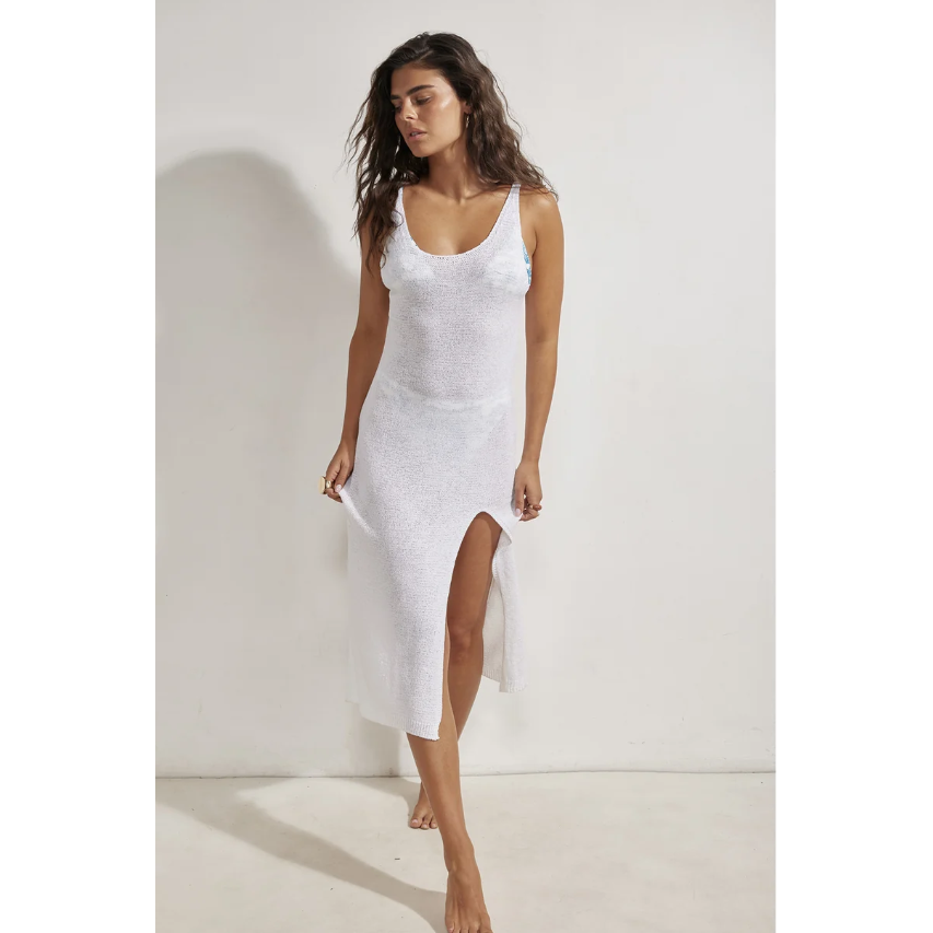 Naama Crochet Dress Cover-Up White-Beach Life-1000 Palms