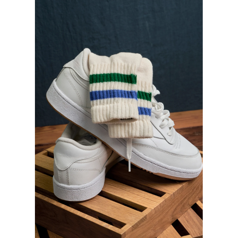 The Retro Stripe Quarter Crew-American Trench-1000 Palms
