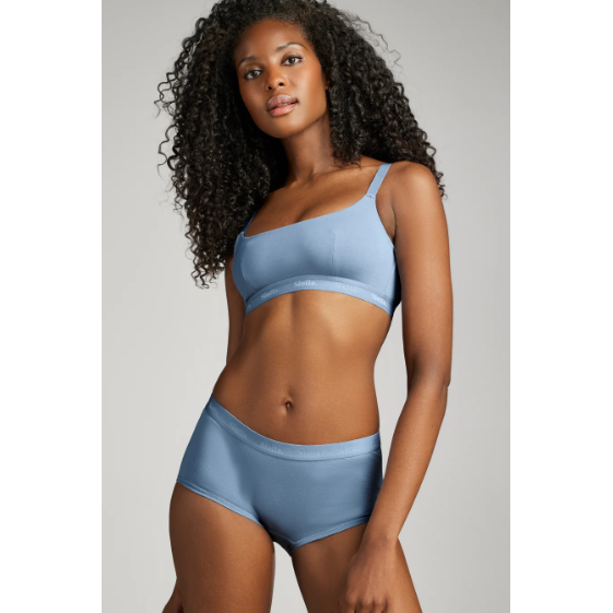 Organic Cotton Scoop Neck Bra-Siella-1000 Palms
