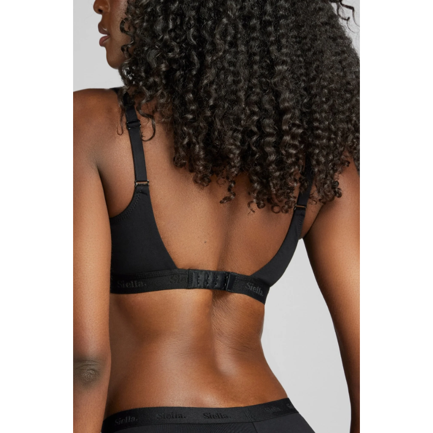 Organic Cotton Scoop Neck Bra-Siella-1000 Palms