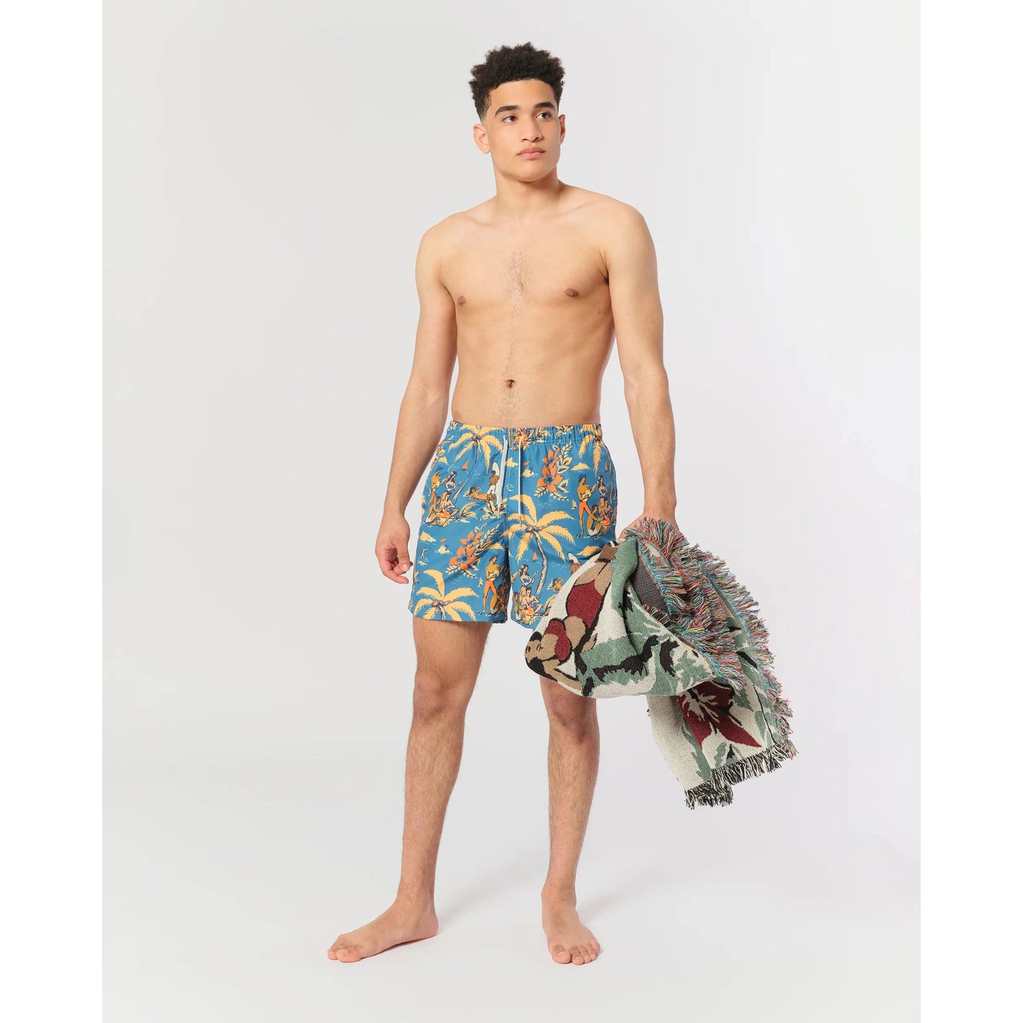 Trippin Beach Swim Trunk-Bather-1000 Palms