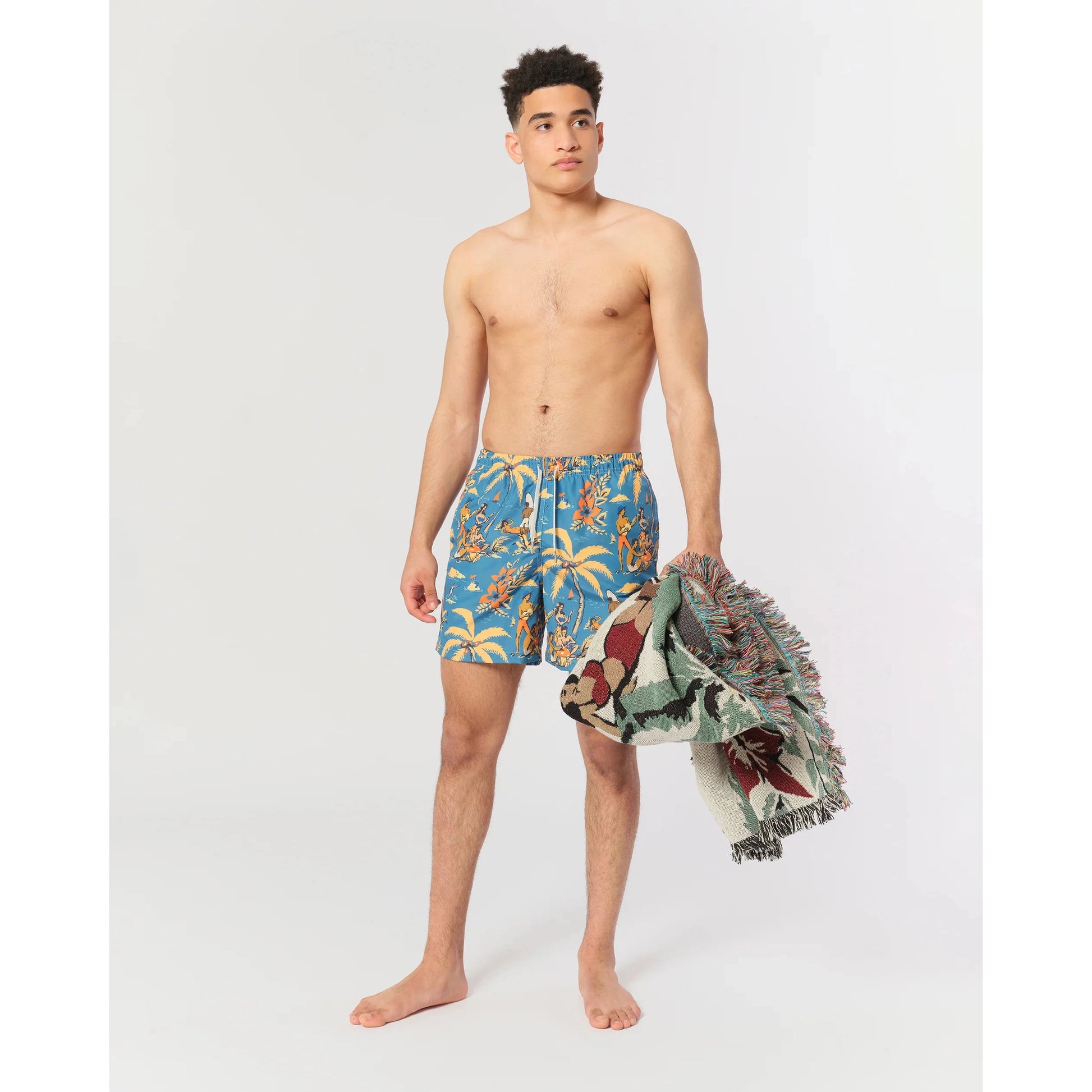 Trippin Beach Swim Trunk-Bather-1000 Palms