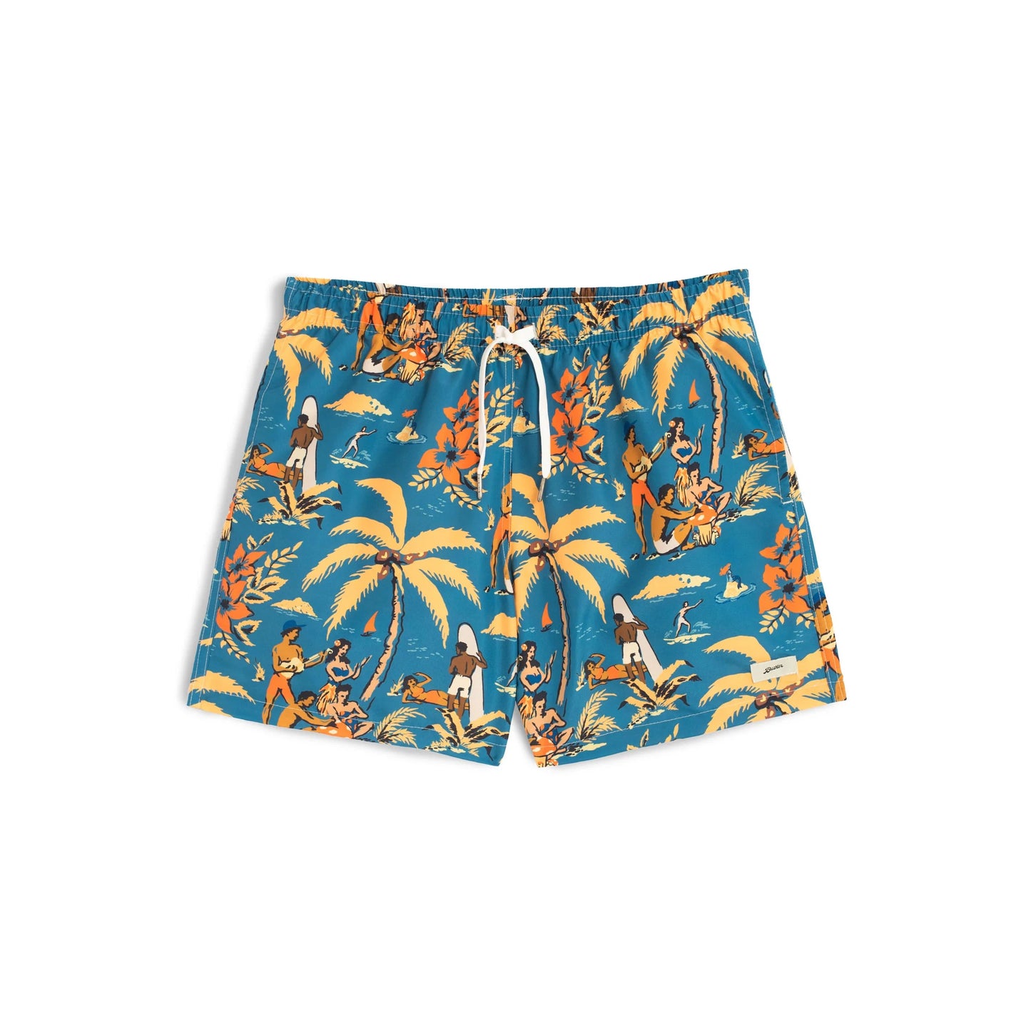 Trippin Beach Swim Trunk-Bather-1000 Palms