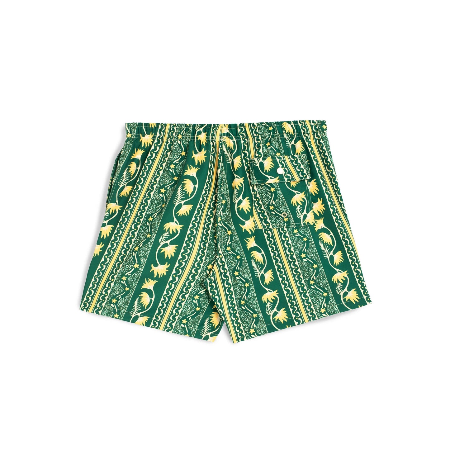 Botanical Stripe Swim Trunk-Bather-1000 Palms