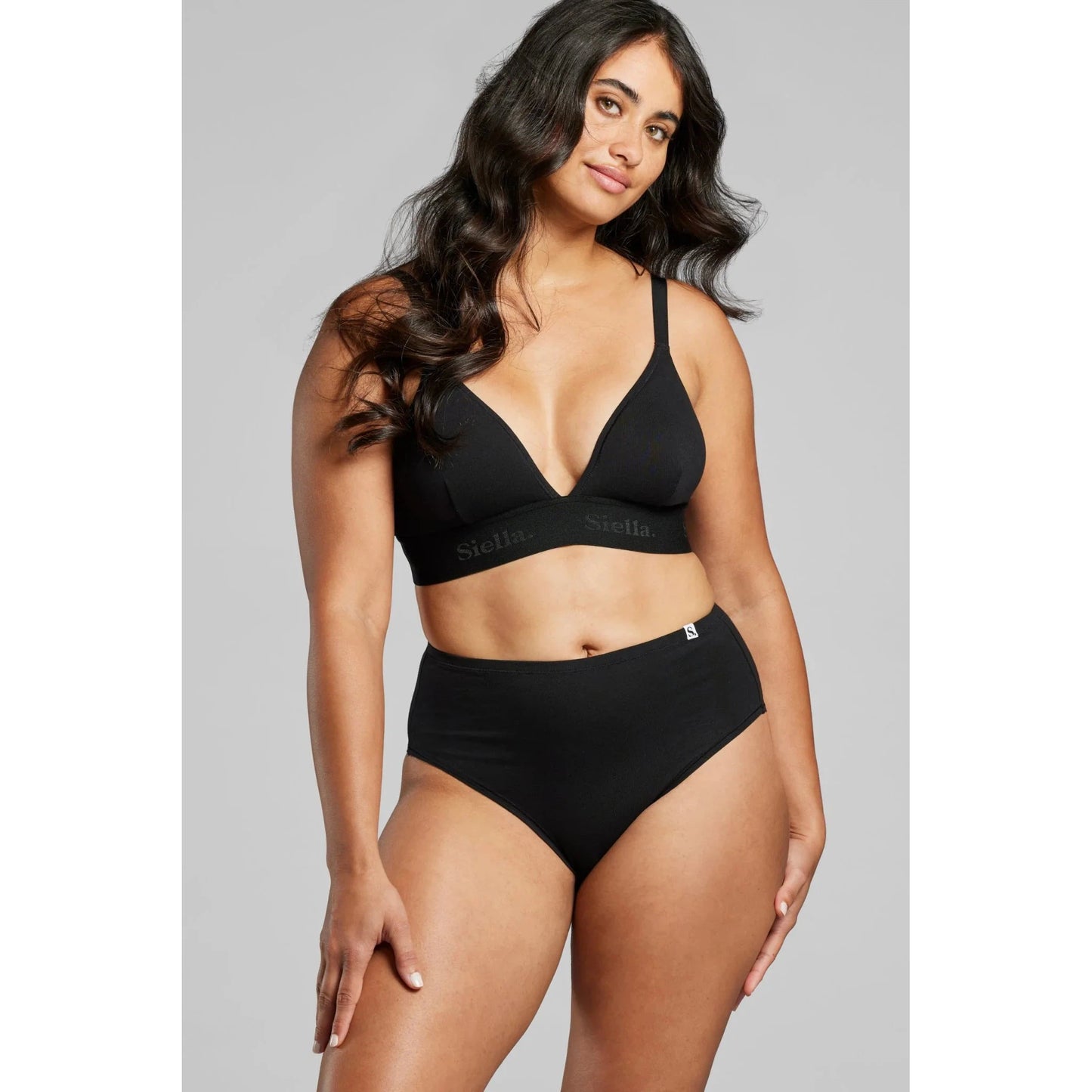 Organic Cotton Triangle Padded Bra-Siella-1000 Palms