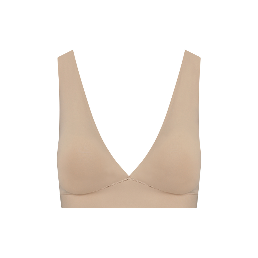 Deep Plunge Bra Top-Bye Bra-1000 Palms