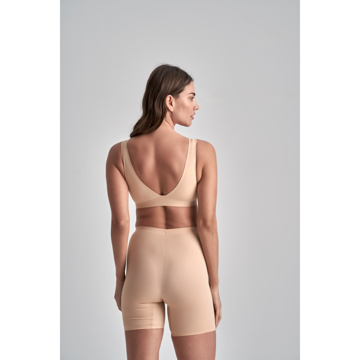 Deep Plunge Bra Top-Bye Bra-1000 Palms