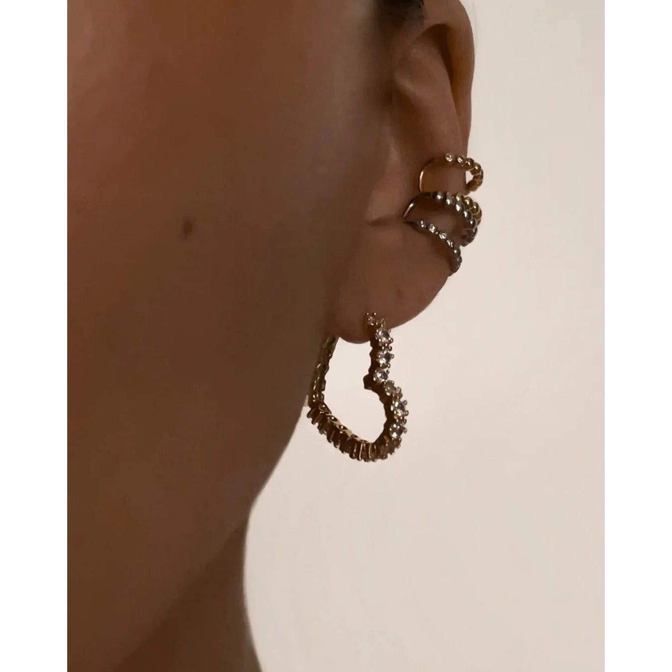 Diamond Bijou Hoops-Luv AJ-1000 Palms