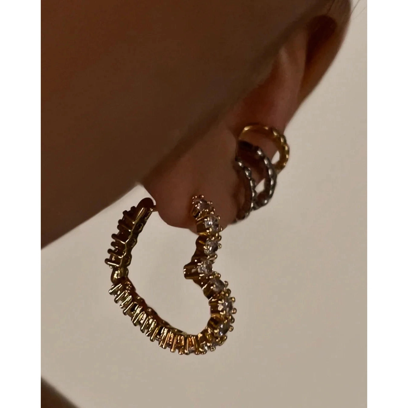 Diamond Bijou Hoops-Luv AJ-1000 Palms