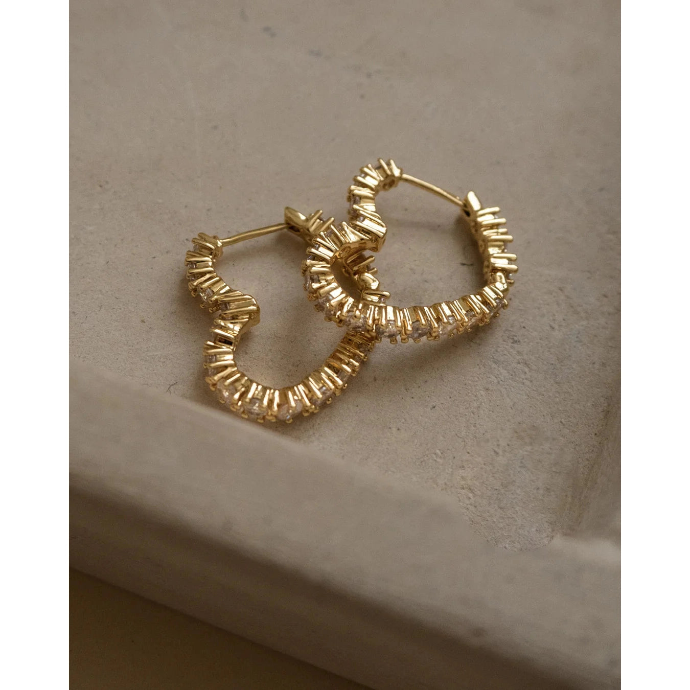 Diamond Bijou Hoops-Luv AJ-1000 Palms