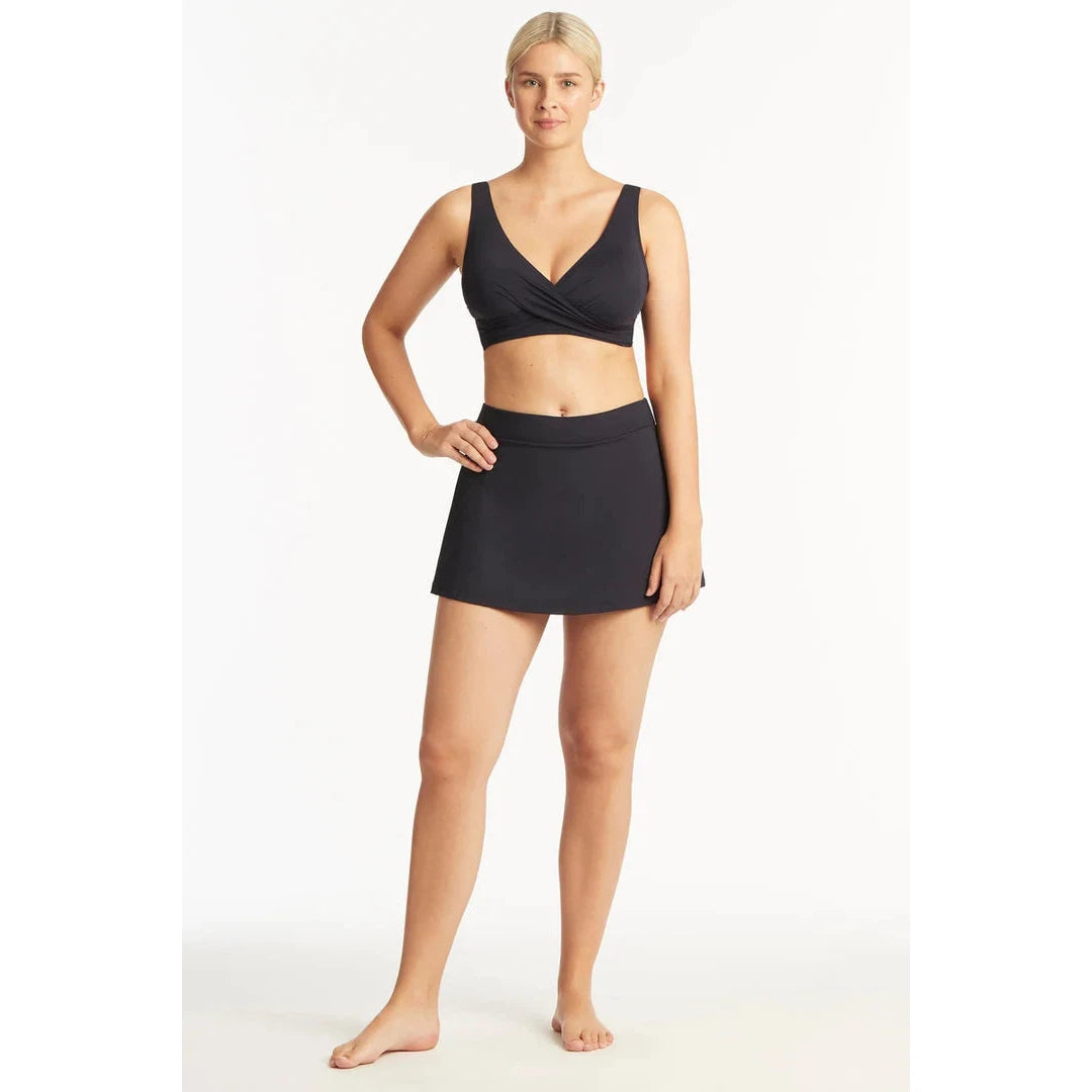 Essentials Cross Front Bra Top-Sealevel-1000 Palms