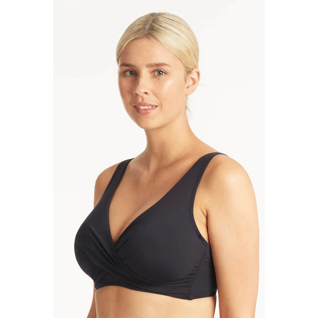 Essentials Cross Front Bra Top-Sealevel-1000 Palms