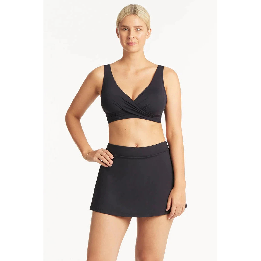 Essentials Cross Front Bra Top-Sealevel-1000 Palms