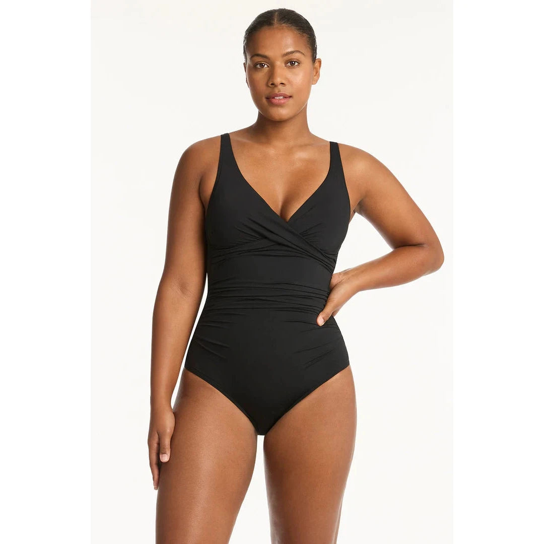 Essentials Cross Front One Piece-Sealevel-1000 Palms
