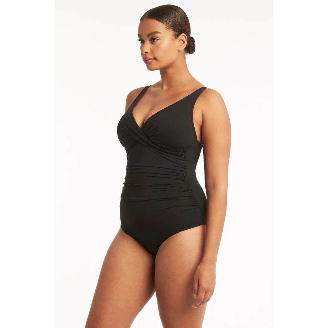 Essentials Cross Front One Piece-Sealevel-1000 Palms
