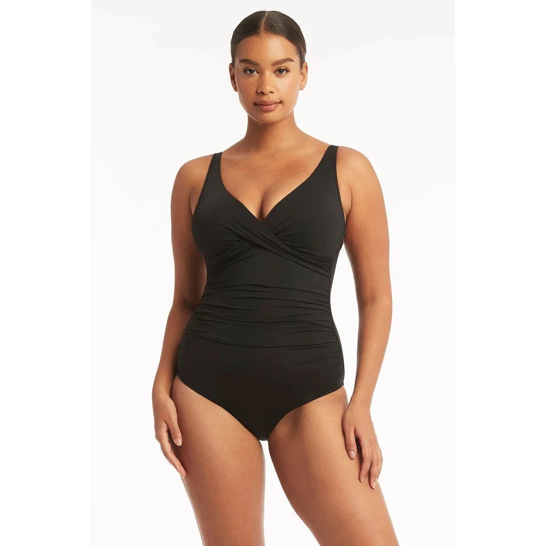 Essentials Cross Front One Piece-Sealevel-1000 Palms