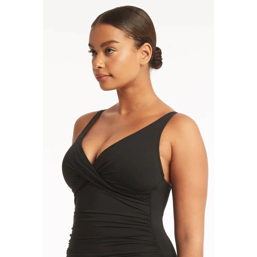 Essentials Cross Front One Piece-Sealevel-1000 Palms