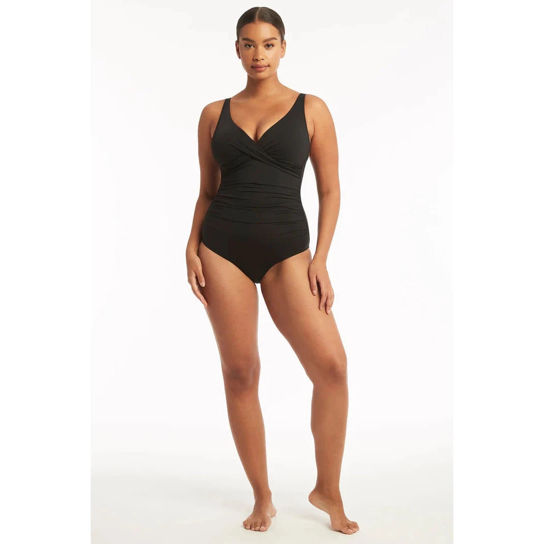 Essentials Cross Front One Piece-Sealevel-1000 Palms