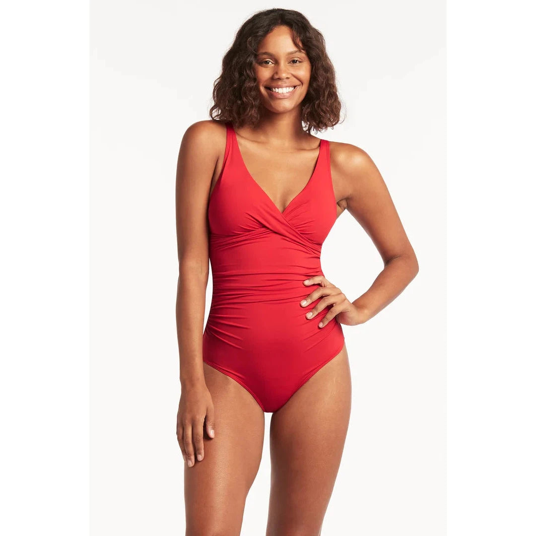 Essentials Cross Front One Piece-Sealevel-1000 Palms