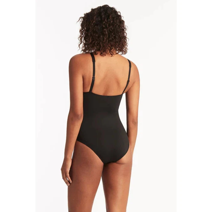 Essential Twist Front One Piece-Sealevel-1000 Palms