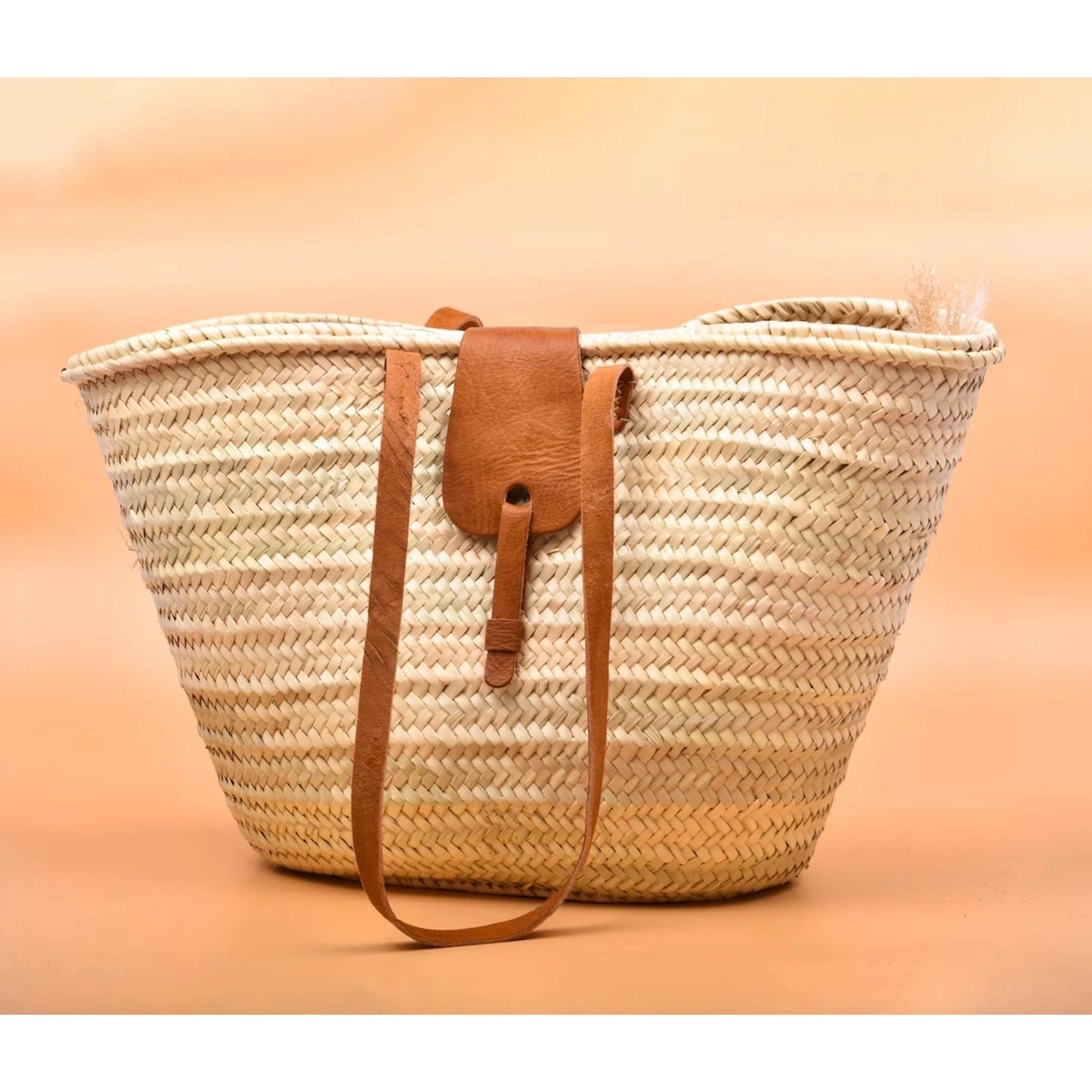 French Basket, Closure Strap-Pro Handmade-1000 Palms