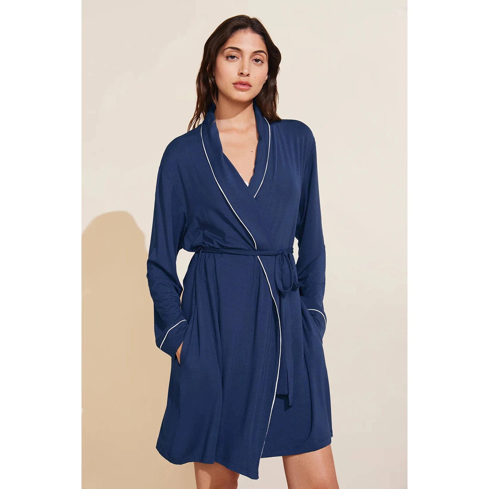 Gisele Tuxedo Robe-eberjey-1000 Palms